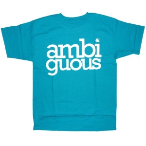 Ambiguous T-shirt - Simple - Turquoise