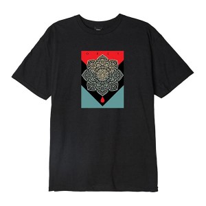 T-Shirt Obey - Blood & Oil Mandala - Off Black