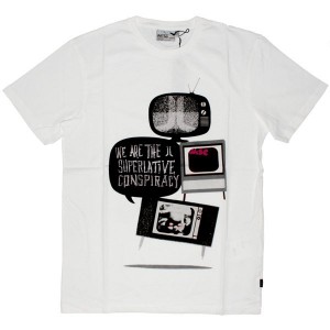 WESC T-shirt - TV Noice - White