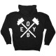 OBEY Zipped Hoodie - Obey Hammer - Black