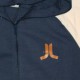 WESC Zipped Hoodie - Ashmore - Medium blue