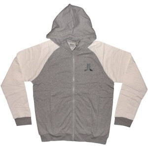 WESC Zipped Hoodie - Ashmore - Grey