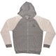 WESC Zipped Hoodie - Ashmore - Grey