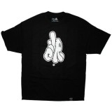 DISSIZIT ! T-shirt - LA Hands Back Tee - Black