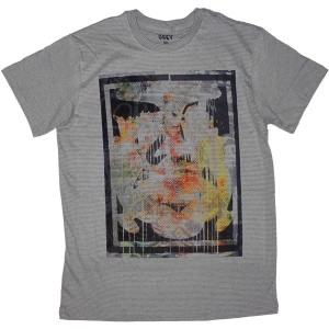 T-shirt Obey - Short Sleeve Knit - Andre Splat - Sage