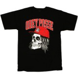 T-shirt Obey - Basic Tees - Snapback Skull - Black